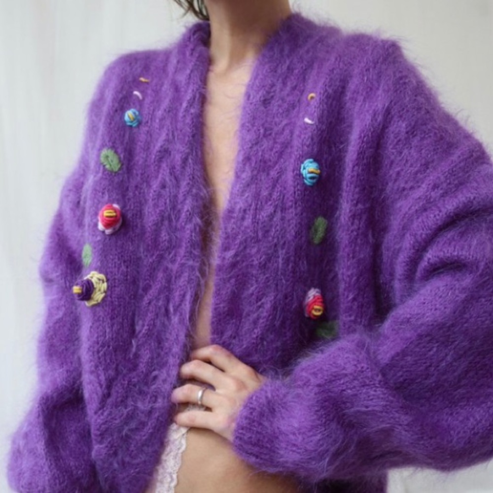 vintage mohair cardigan